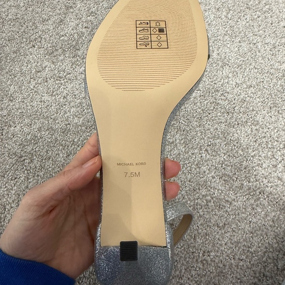 MICHAEL Michael Kors Jaida Heeled Sandals, Silver - Picture 7 of 7